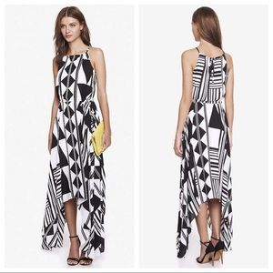 Geo Print Handkerchief hem Express Dress